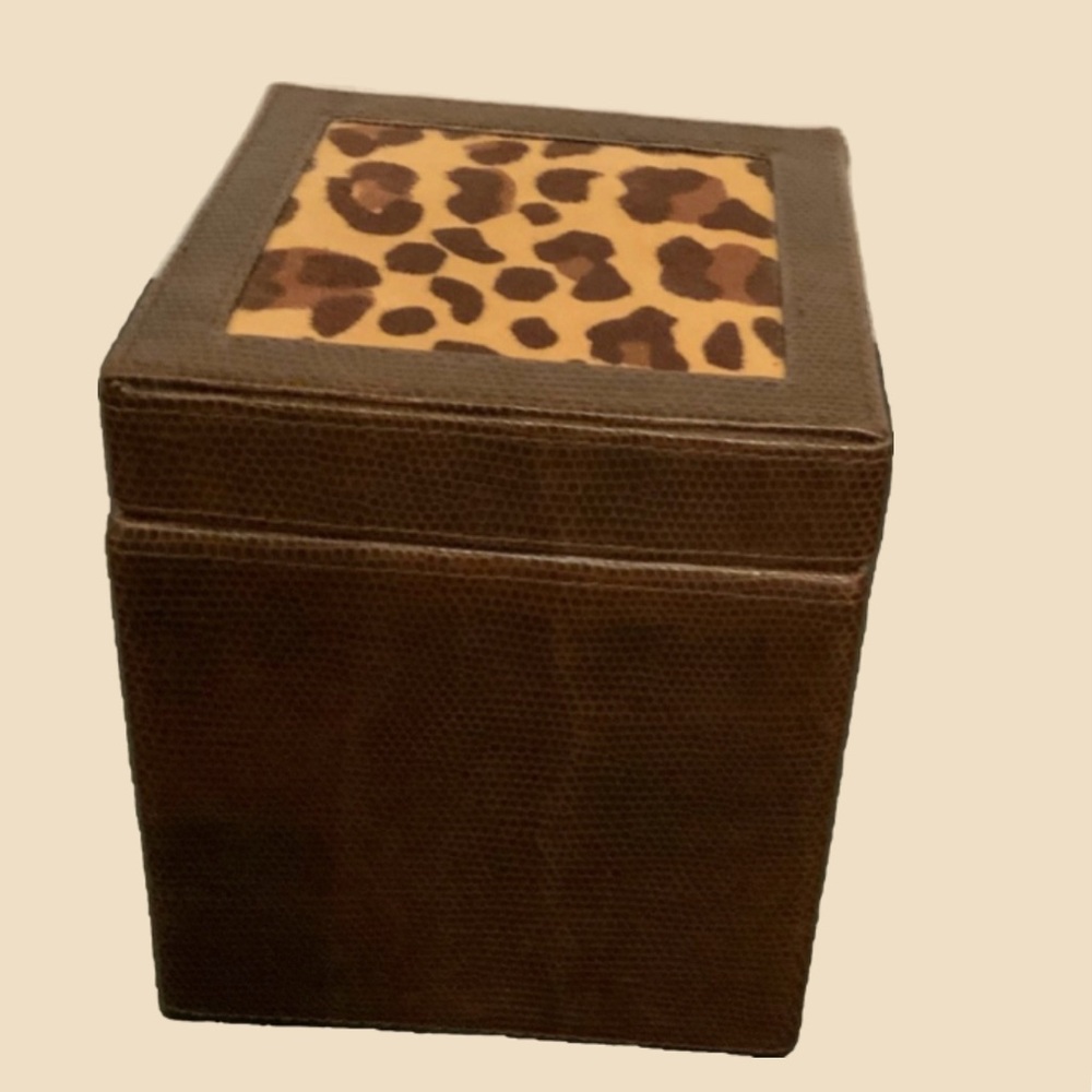 Faux Leather & Suede Box